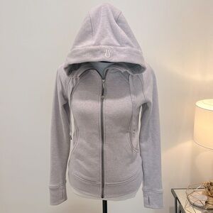 Lululemon Full Zip Scuba Hoodie w Velour Lining